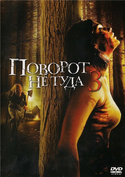 Поворот не туда 3 постер
